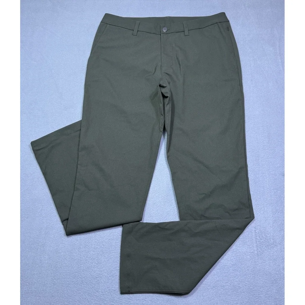 Lululemon Pants Mens 33x32 ABC Classic Fit Trouser Army Green Athleisure